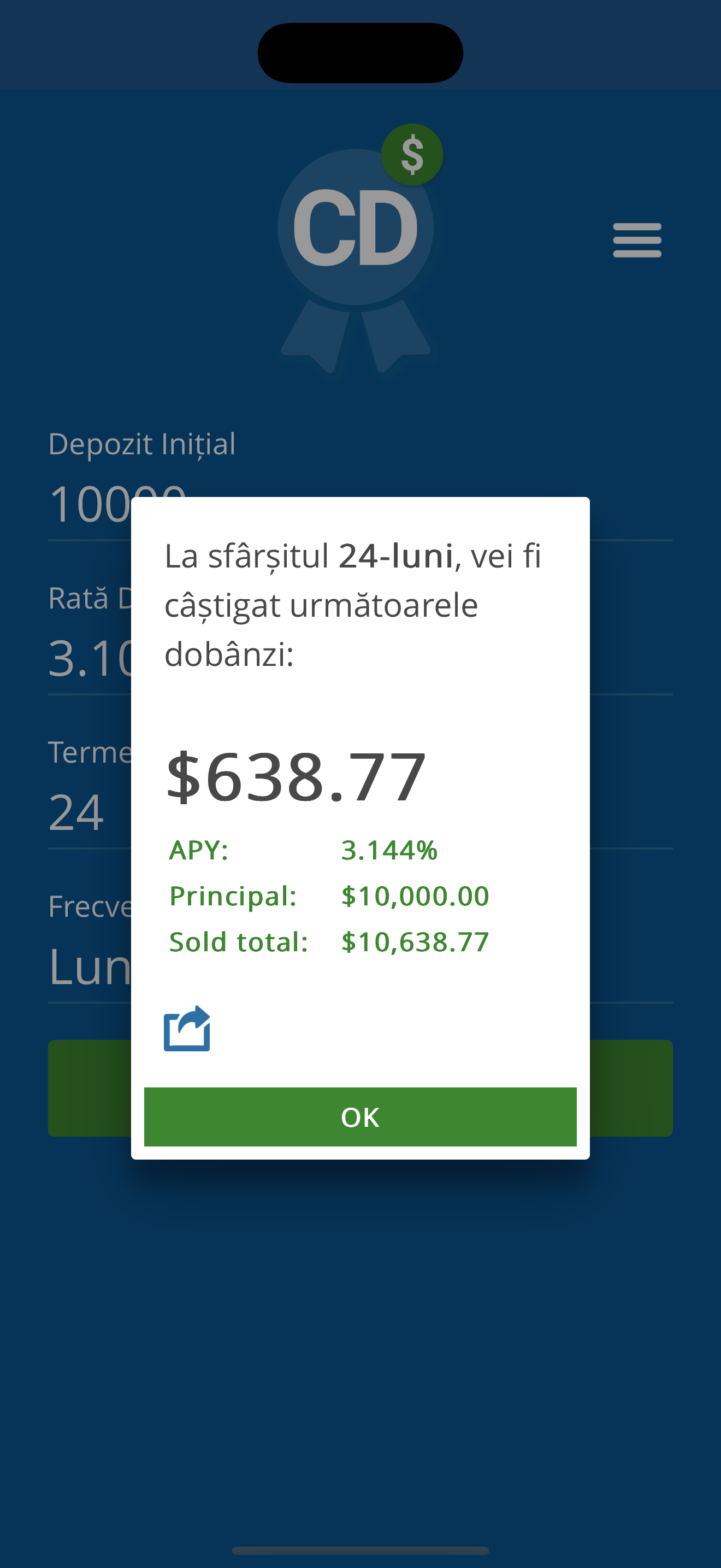 Rezultate în CD Calculator Pro